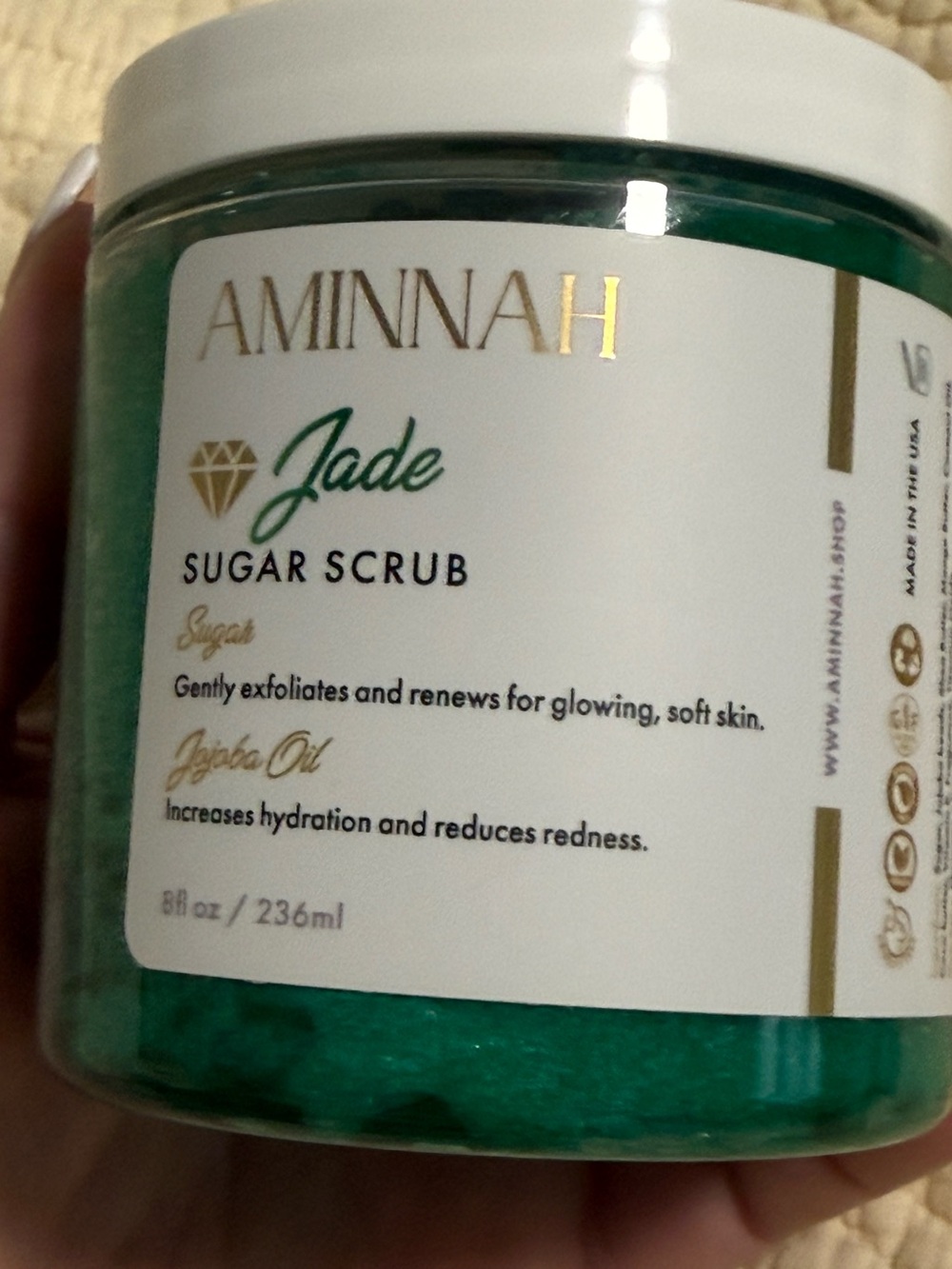 Aminnah “Jade” Sugar Scrub!